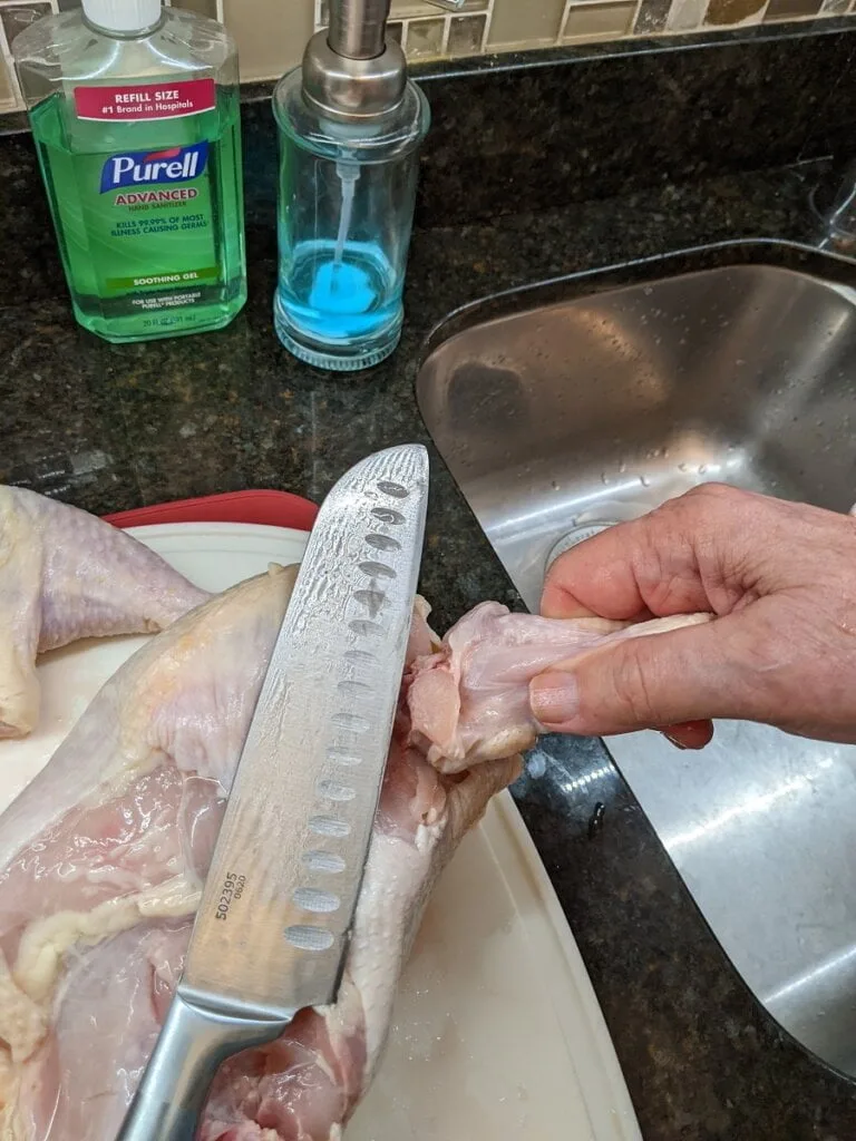 12 pieces - 01 cut into chicken wing area 01 cut into chicken wing area