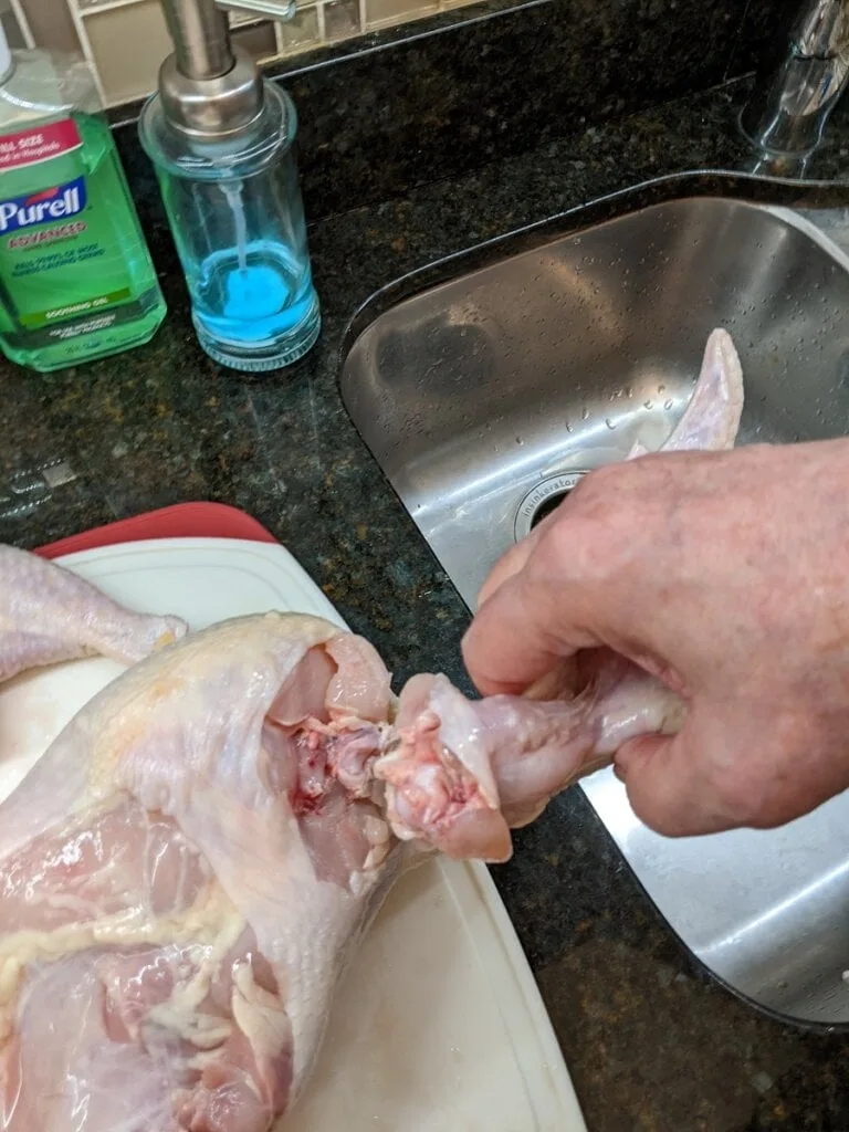 12 pieces - 02 cut into chicken wing area 02 cut into chicken wing area