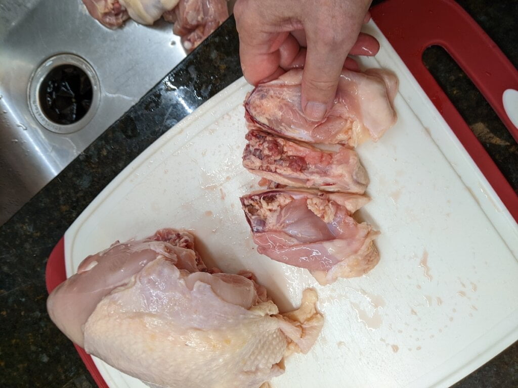 06 split in half the chicken better back half