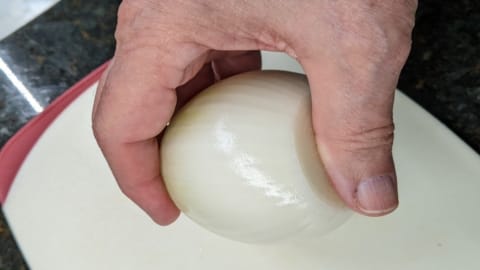 A fully peeled onion a fully peeled onion