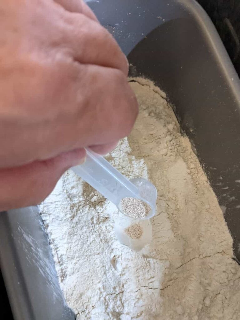 adding yeast in a crater for best bread machine yeast rolls