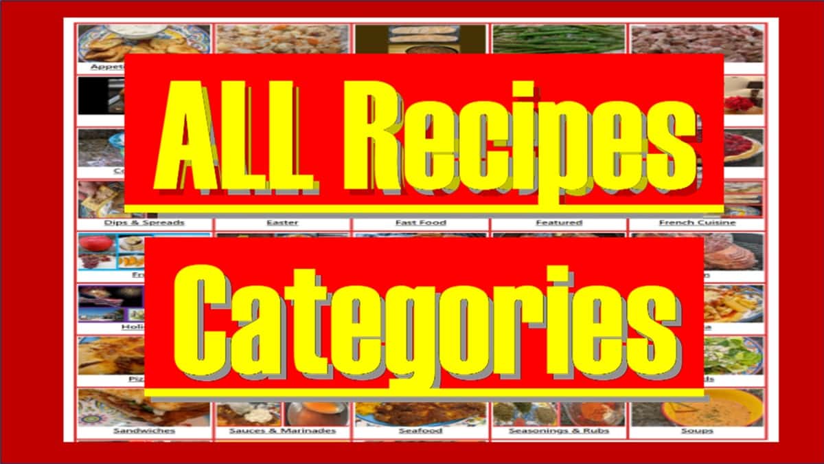 all recipes categories