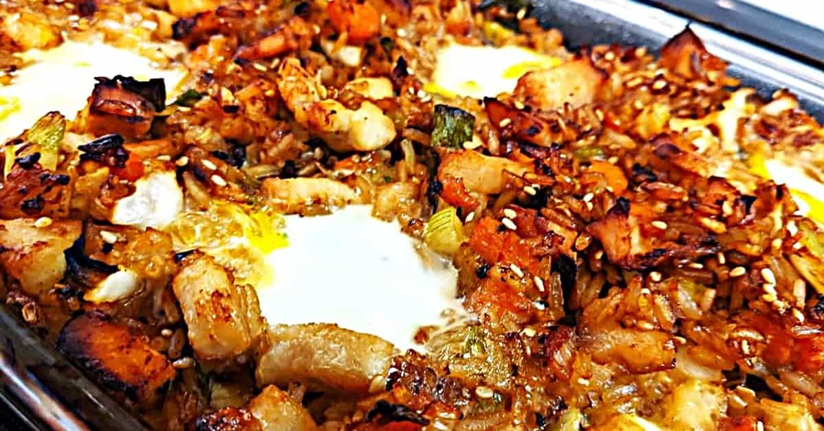 asian chicken and rice casserole