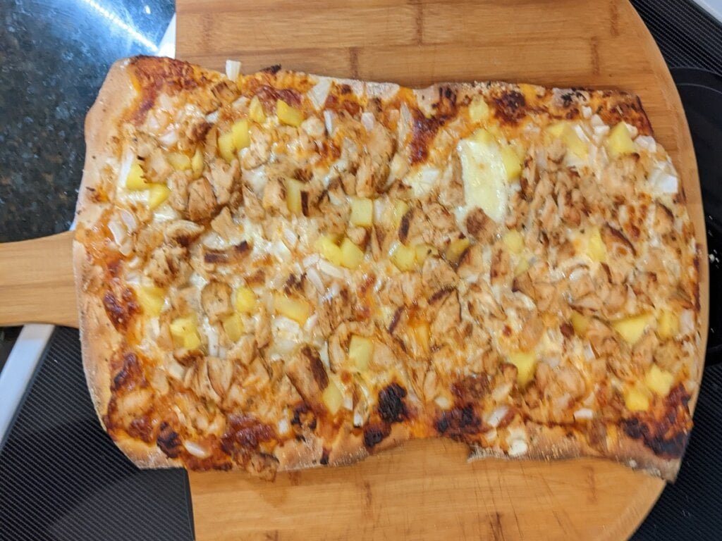 Baking options for chicken pizza