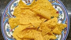 building chicken nachos add tortilla chips