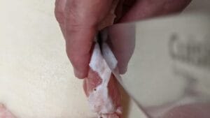 butterfly split pork chops on their edge for pan fried cuban stuffed pork chops recipe