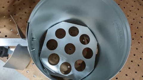 Charcoal chimney starter top view charcoal chimney starter top view