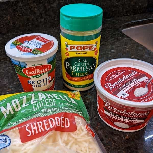 cheese mixture ingredients for lasagna