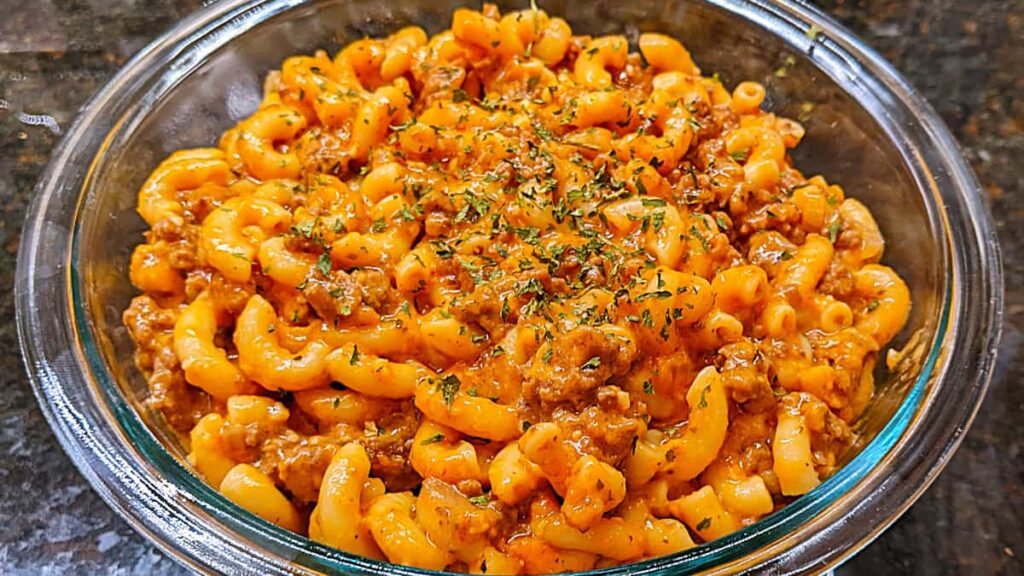cheesy beefaroni