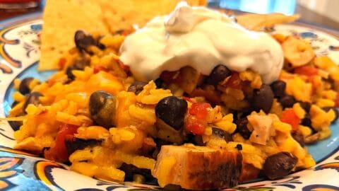 chicken saffron rice casserole