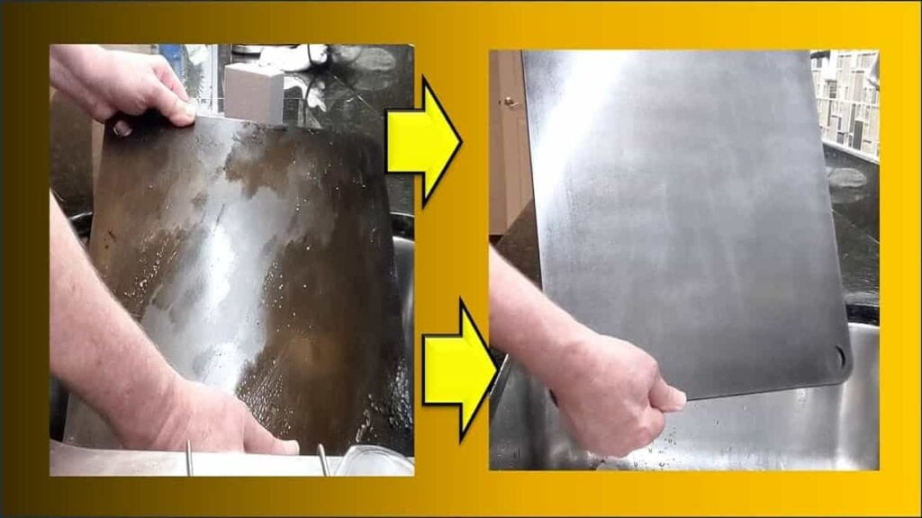 clean pizza steel