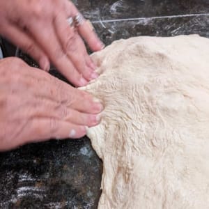 closing and sealing a calzone closing and sealing a calzone
