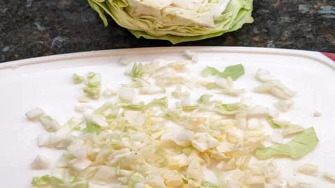 coarsely chopped cabbage for tartar sauce