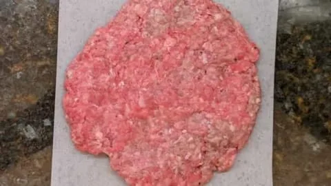 final burger patty shaped
