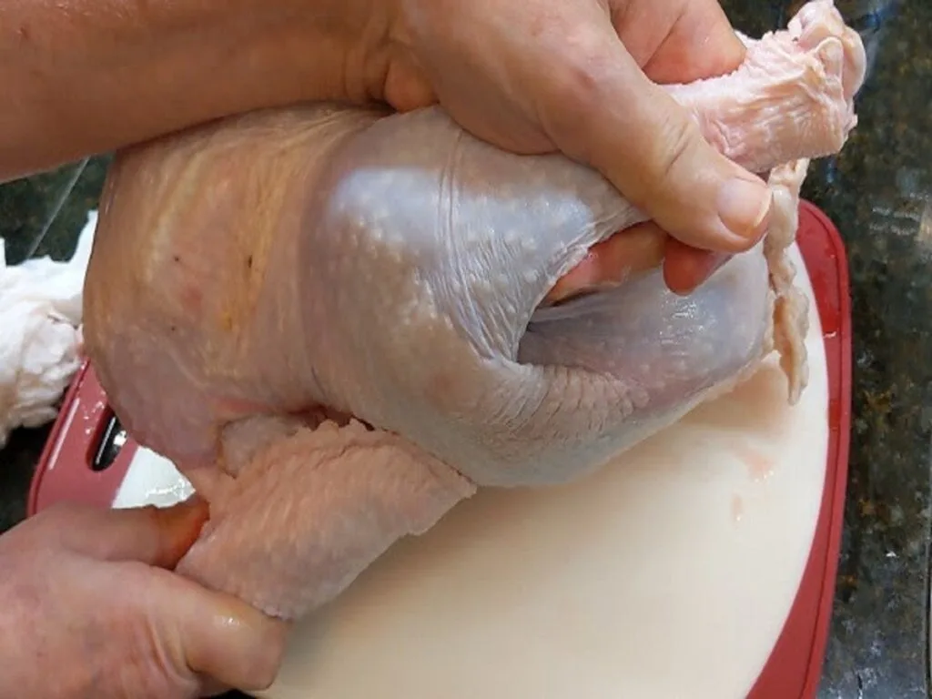 tuck turkey wings under body