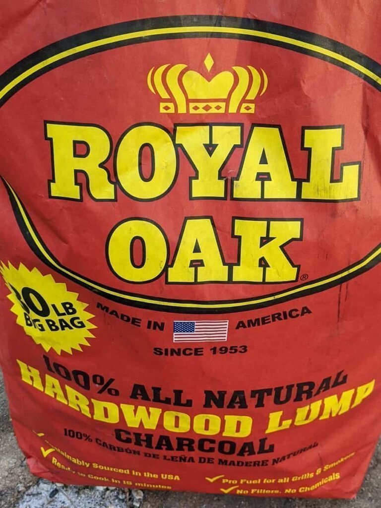 for hot coals change away from briquettes to lump charcoal like royal oak 30 lb bag