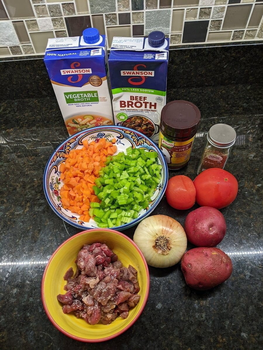 How To Make VEGETABLE BEEF SOUP in Pressure Cooker