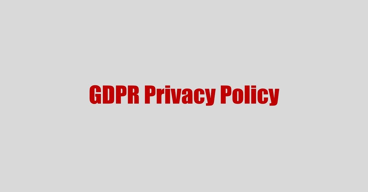 gdpr privacy policy