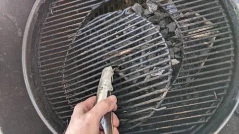 grill grate gripper is handy for setting up rotisserie