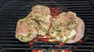 grilling option of direct heat for cooing grilled cuban stuffed pork chops recipe