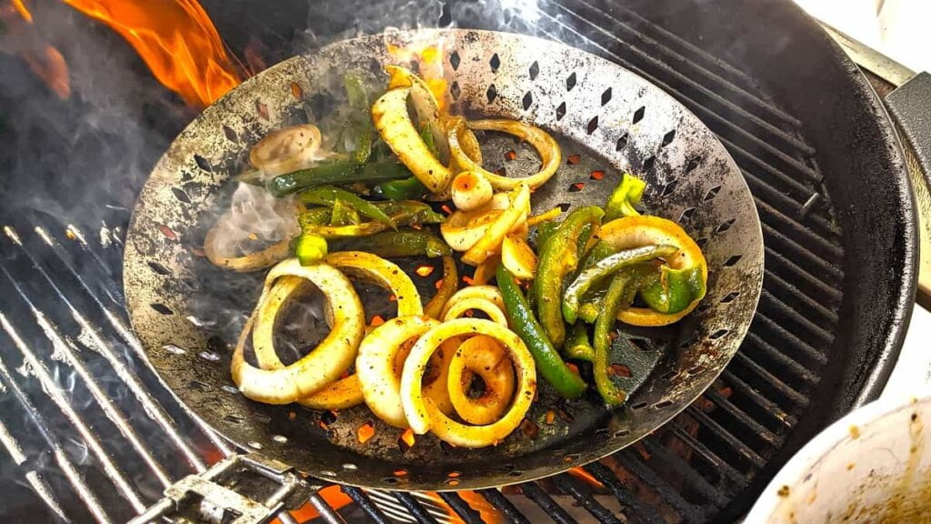 grilling veggies for steak fajitas grill recipe