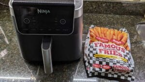 guided recipe instructions for checkers fries air fryer