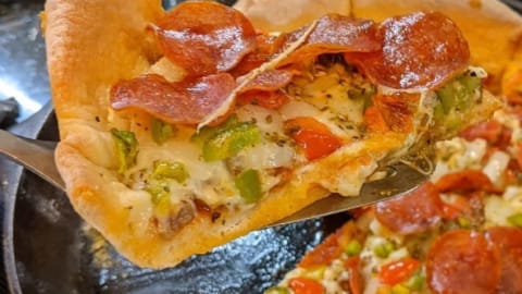 homemade pizza in cast iron skillet for great super bowl food plans homemade pizza in cast iron skillet for great super bowl food plans