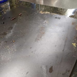 how to clean pizza steel after baking a pizza let it cool down