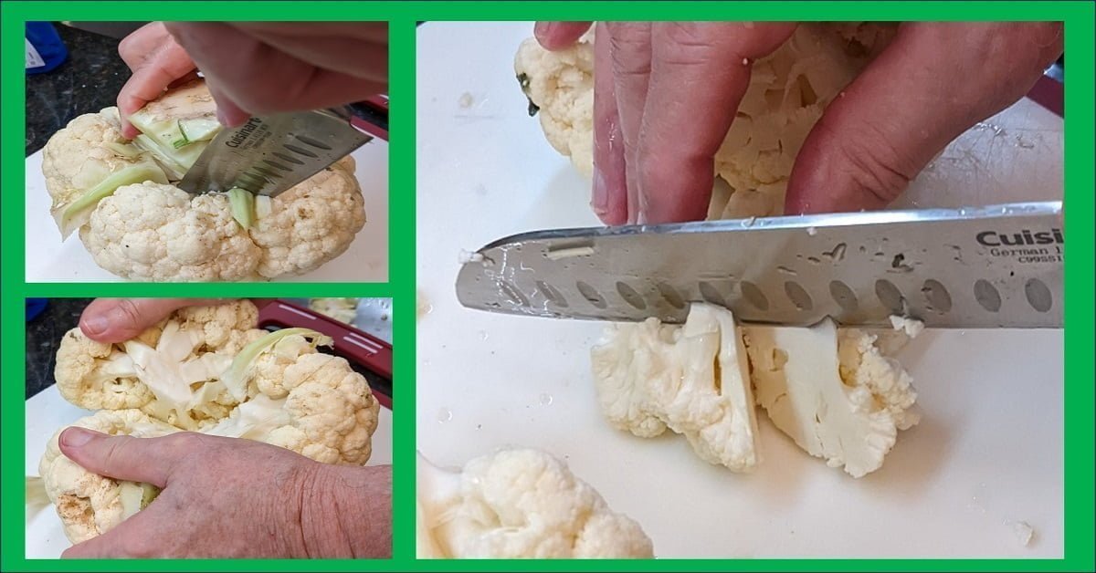 How to cut cauliflower into florets