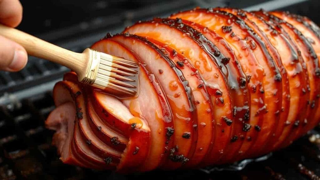 how to glaze a spiral ham