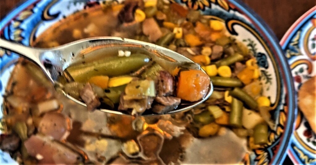 instant pot vegetable beef soup frozen vegetables