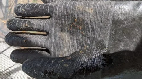 long arm heat resistant barbecue gloves for working with rotisserie