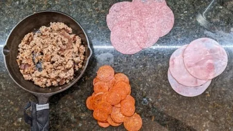meats for homemade pizzas oven baked