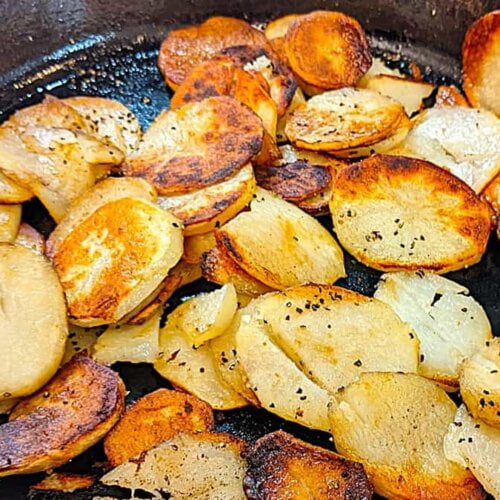 pan fried potato slices recipe