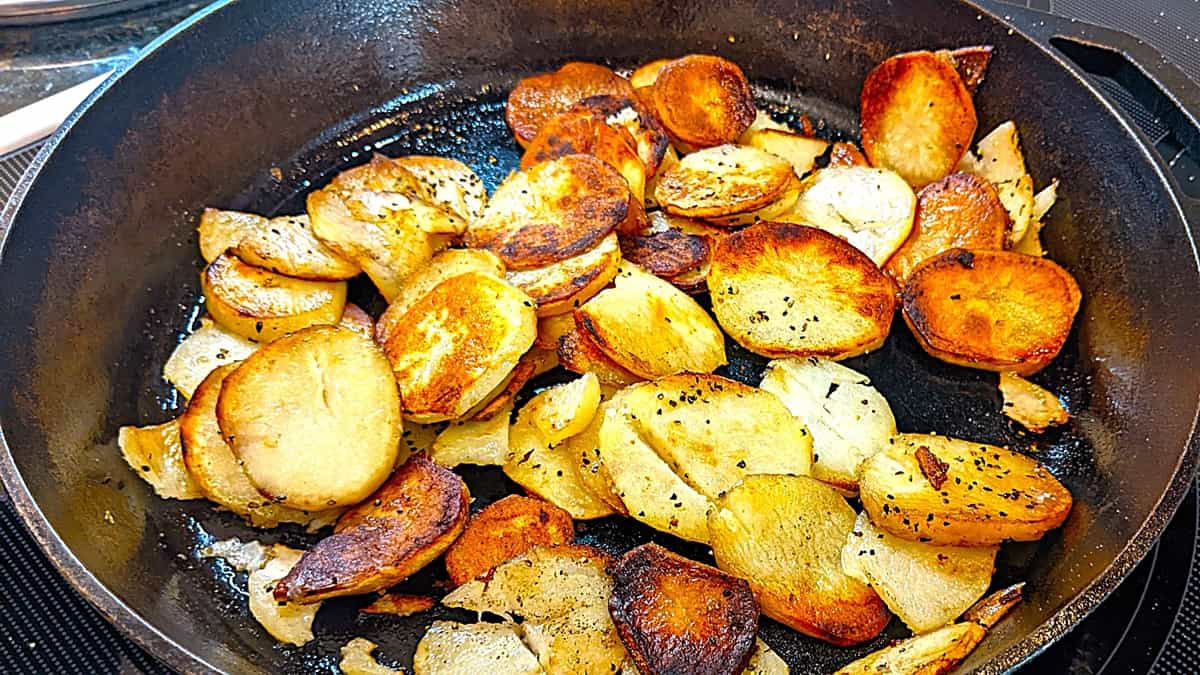 Pan Fried Potato Slices