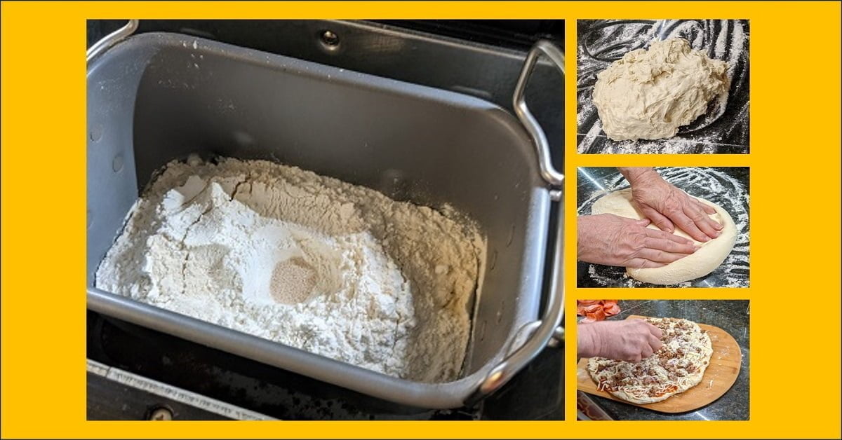 pizza dough in bread machine