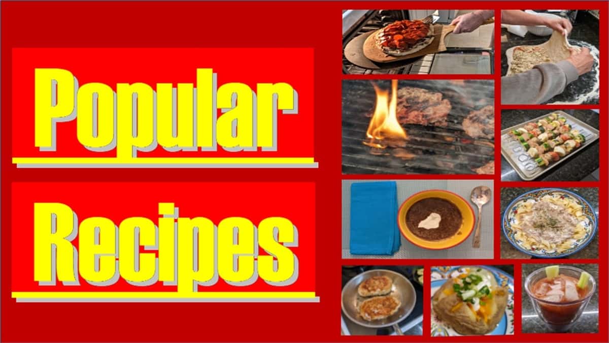 popular recipe categories