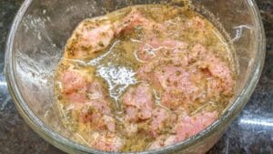 pork meat added to cuban pork marinade recipe
