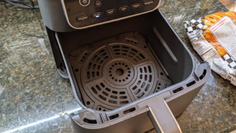 preheat empty basked for checkers fries air fryer