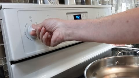preheat the pan or skillet before frying bacon on stove