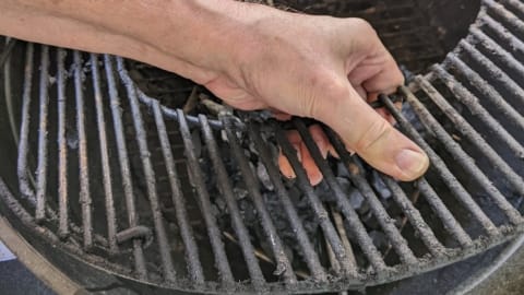 prep grill remove top grate