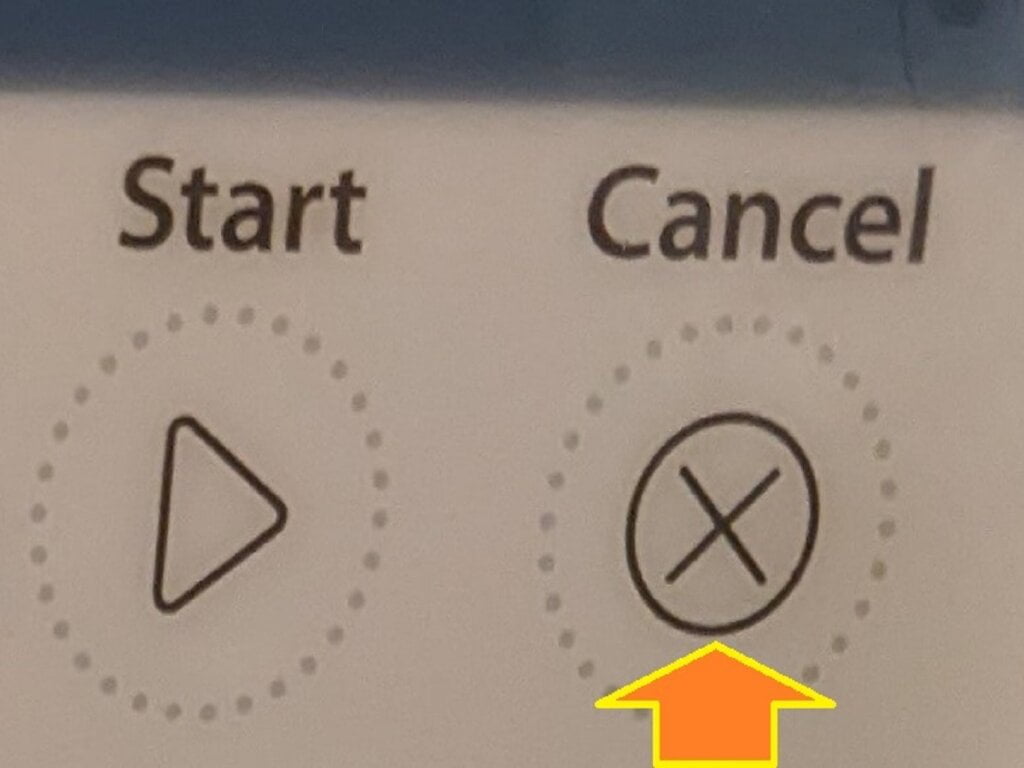 press the cancel button to conclude or stop autolift self clean cycle