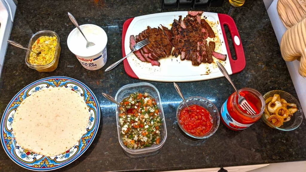 production area for steak fajitas grill recipe