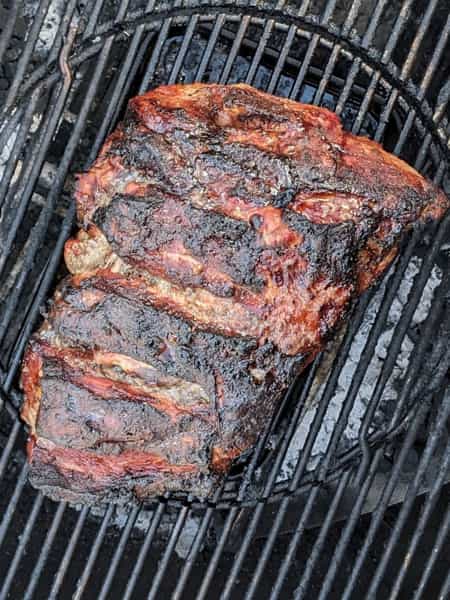 pulled pork on grill after 5 hours