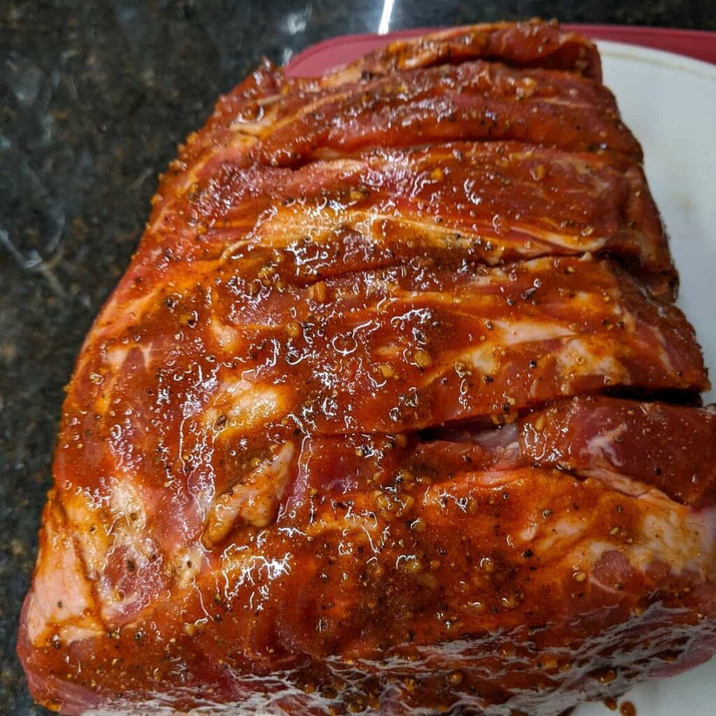 pulled pork with a wet rub instead of enhanced bbq sauce