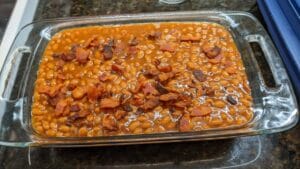 recipe for baked bean casserole using canned beans like bush's