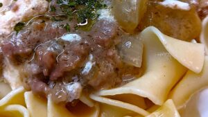 recipe for ground beef stroganoff