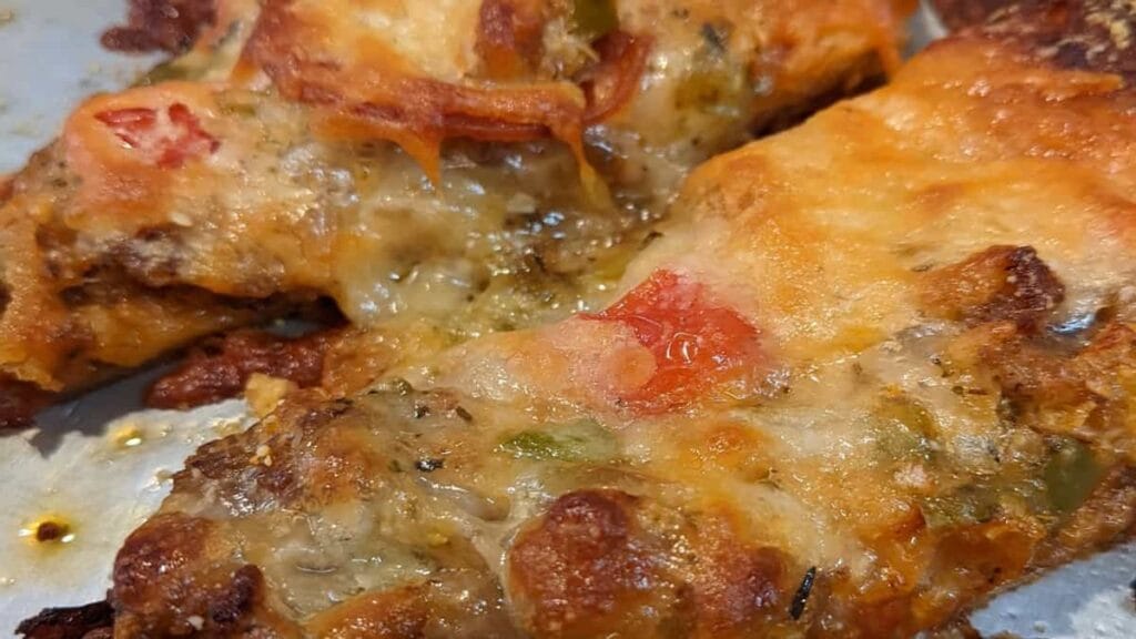 reheat pizza in an oven