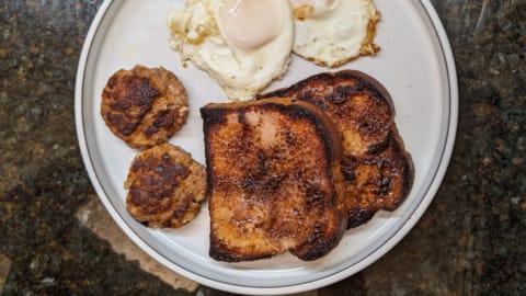 serving cinnamon toast from the oven serving cinnamon toast from the oven