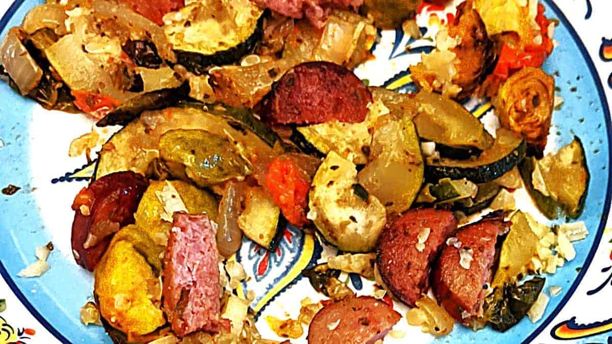 sheet pan kielbasa and veggies recipe
